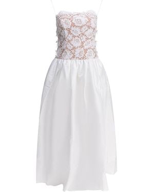 Self-Portrait Dresses White