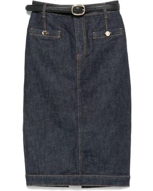 Self-Portrait Zelfportret Denimrok - Blauw