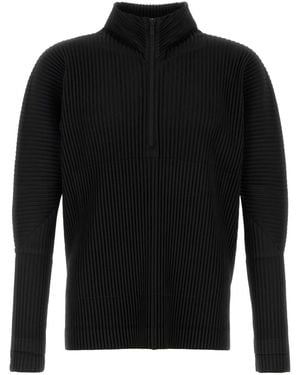 Homme Plissé Issey Miyake Homme Plisse' Issey Miyake Polyester Sweatshirt - Black