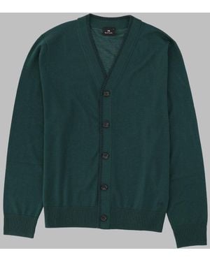 Paul Smith Cardigan Merino Wool Jumpers - Green
