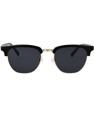 Ferragamo Round Sunglasses Sf307 S 011 - Black