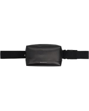 Marni Pouch With Logo - Black