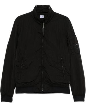 C.P. Company Nylon Bomber Jacket - Black