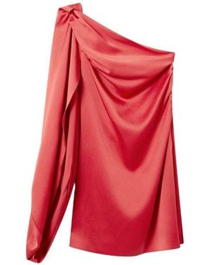 Stella McCartney Jurk Met Één Schouder - Rood