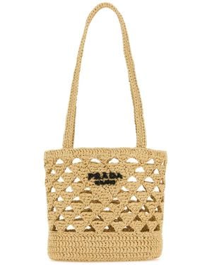Prada Crochet Tote - Metallic