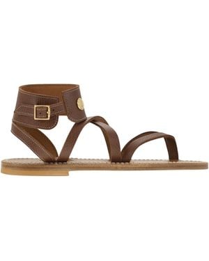 Longchamp X K.Jacques Leather Sandals - Brown