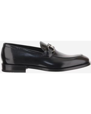 Ferragamo Leder-Loafer - Schwarz