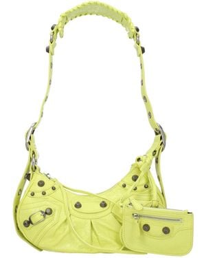 Balenciaga Le Cagole Crossbody Bag /Lime Leather - Yellow