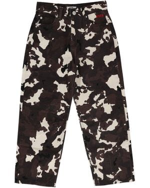 MSGM Gabardine Trousers Girl Pony - Black