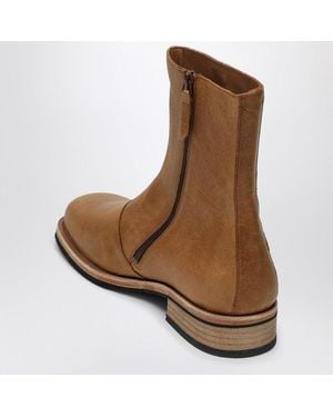 Our Legacy Leather Truck Boots - Brown