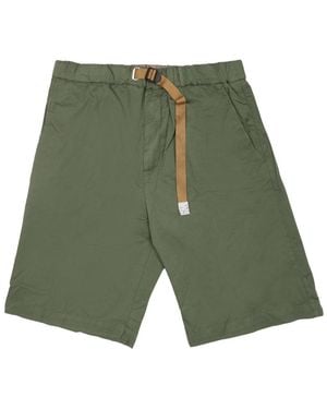 White Sand Mini Shorts For Summer 26 - Green