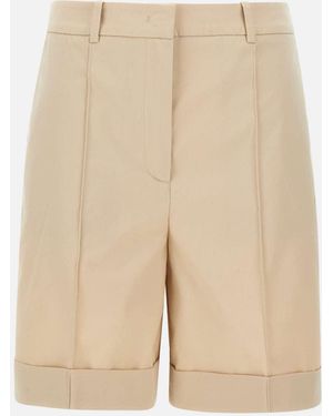 Eleventy ELEA CONTINACIÓN DE ALGODY LYCRA SAND SHORTS - Neutro