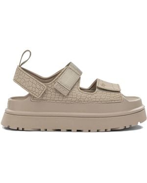 UGG "Goldenglow Embossed" niedrige Sandalen - Grau