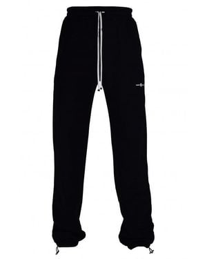 Amiri Cotton Jogging Pants With Signature Prints - Blau
