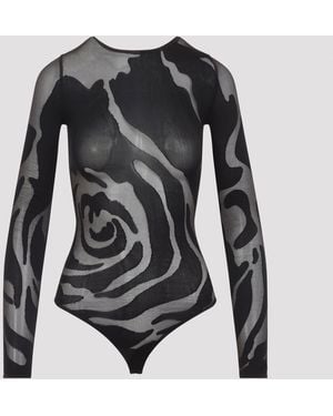 Wolford Rose Shadow Saitenkörper - Schwarz