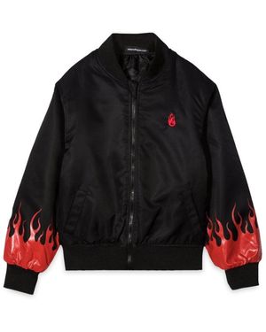 Vision Of Super Bomber Flames - Black
