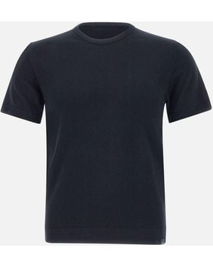 Woolrich Maglietta Di Cotone Blu Di