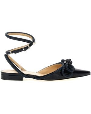 Mach & Mach 'Double Bow' Ballet Flats Flats - Blau
