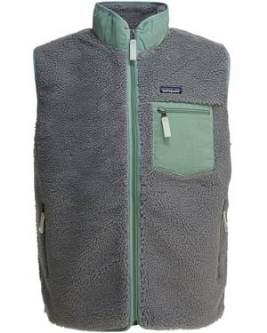 Patagonia "Classic Retro-X Fleece" Sleeveless Jacket - Gray