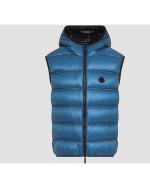 Moncler Open Padded Vest - Blue
