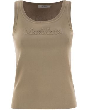 Max Mara Pentola Viscose Crepe Top - Neutro