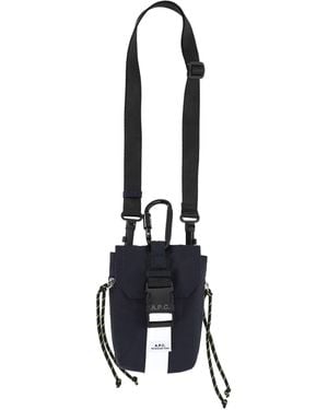 A.P.C. Trek Nylon Bag - Blue