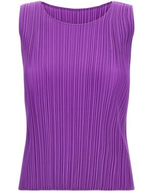 Pleats Please Issey Miyake Falten bitte Issey Miyake 'monatliche Farben: August' Top - Lila