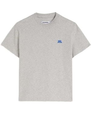 Jil Sander T-Shirt aus Baumwolle mit Rundhalsausschnitt - Grau
