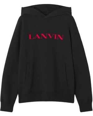 Lanvin Hoodie Met Logoprint - Zwart