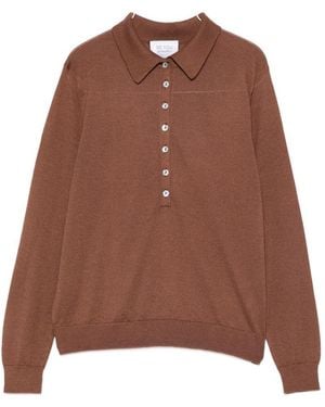 Be You Cashmere And Silk Polo Jumper - Brown