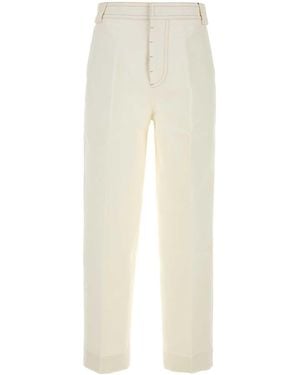Ami Paris Flat Front Pants - White
