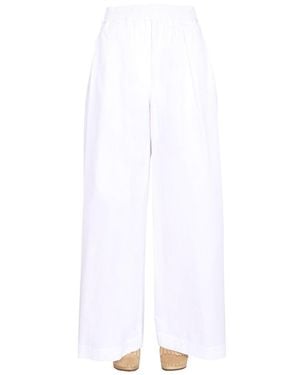 Aspesi Relaxed Fit Wide-Leg Pants - White