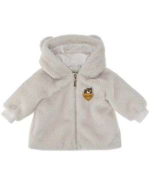 Moschino Teddy Bear Hooded Jacket - White