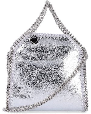 Stella McCartney Metallic Falabella Handbag - Gray