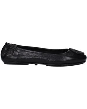 Tory Burch Minnie Travel Ballerina Leather - Black