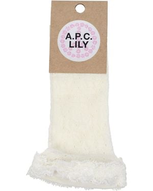 A.P.C. Lily Socks & Socks Polyamide/Cream - Natural