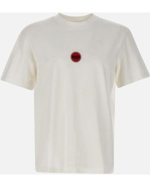 HUGO Cotton Logo T Shirt - White