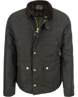 Barbour Reelin Waxed Cotton Jacket - Black