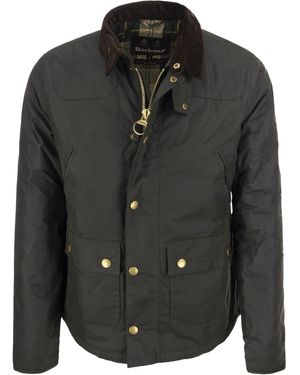 Barbour Reelin Wachste Baumwolljacke - Schwarz
