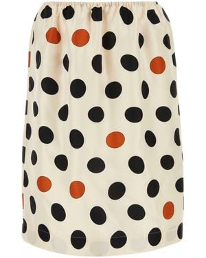 Bottega Veneta Printed Silk Skirt - Multicolor