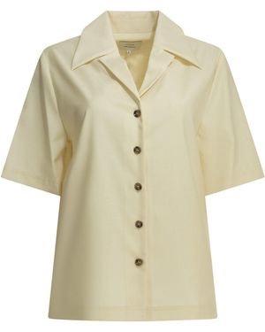 Loulou de Saison Wool Silk Shirt - Natural