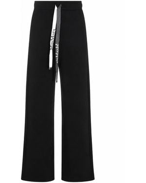 Max Mara Pantalone In Jersey - Zwart