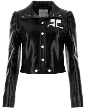 Courreges Vinyl Blazer - Black