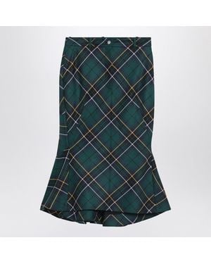 McQueen Flared Skirt - Green