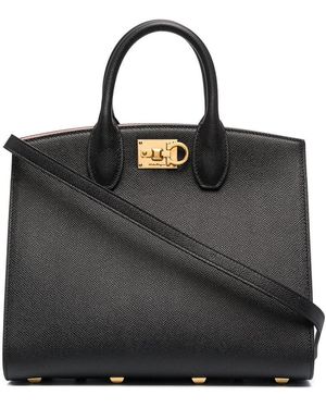Ferragamo De Studiobox Medium Draagtas - Zwart