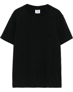 Vetements Logo Fitted T Shirt - Black