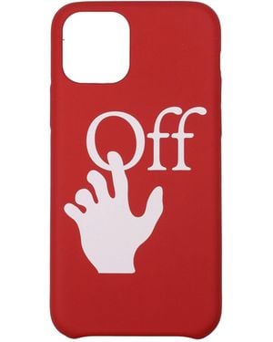 Off-White c/o Virgil Abloh Porta Iphone Iphone 11 Pro Uomo Poliuretano Rosso - Red