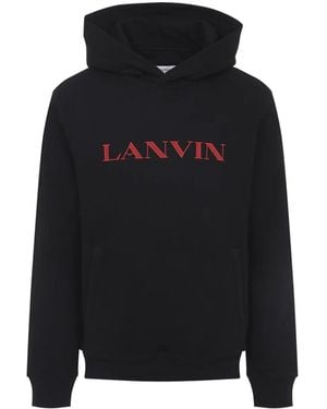 Lanvin Hoodie Met -logo - Zwart