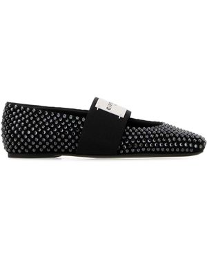 Givenchy Logo Ballet Flats - Black