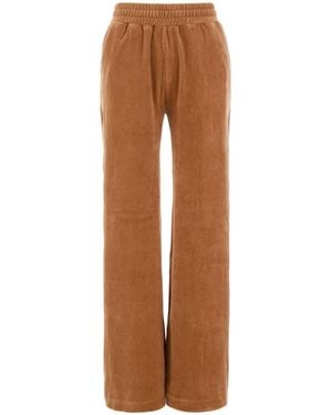 Chloé Peach Velvet Sweatpants - Brown